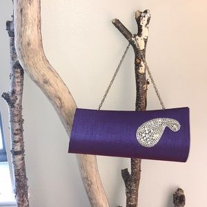 Raw silk clutch/wristlet